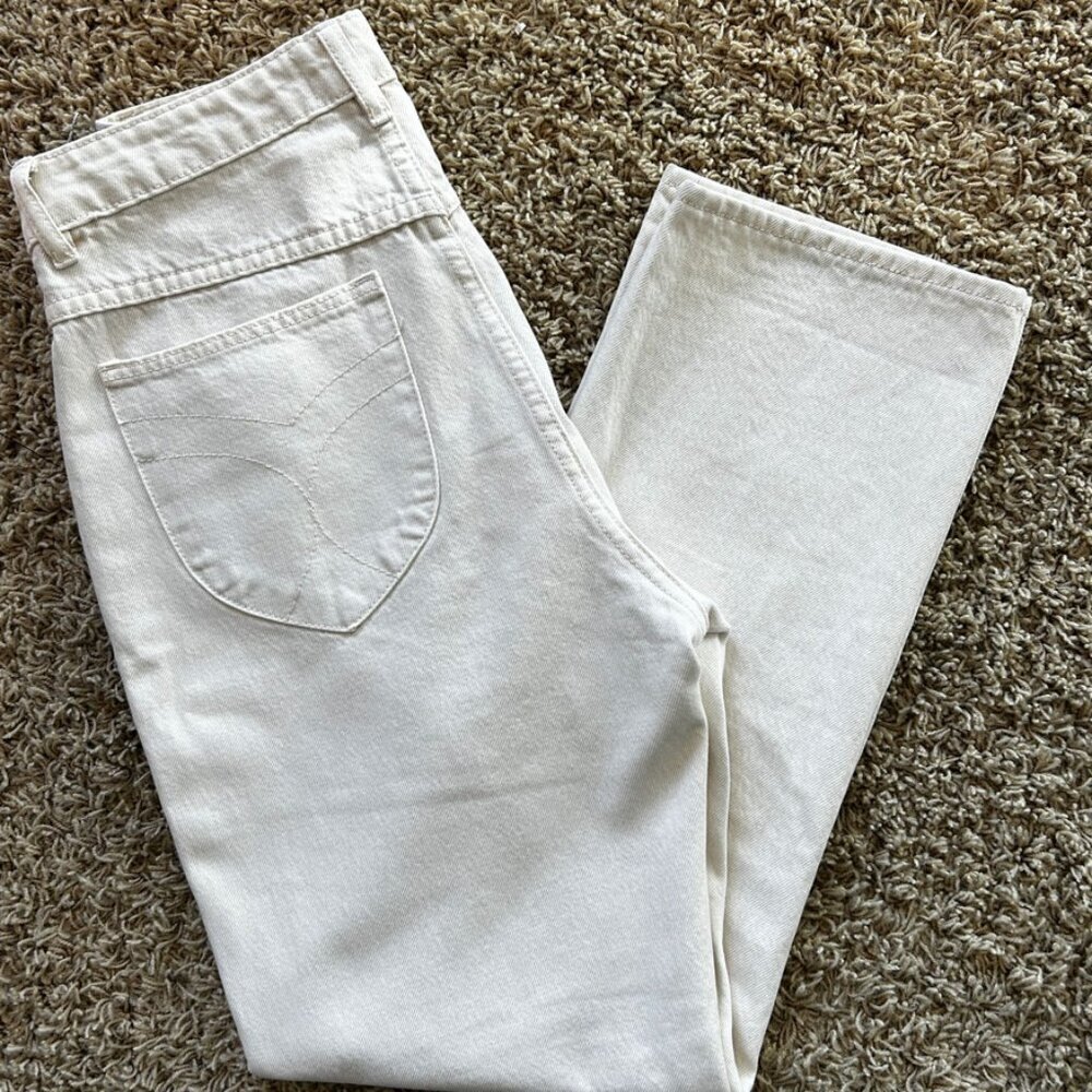 ROLLA'S Original High Rise Straight Jeans in Off White Size 29 Great condition - Picture 9 of 12